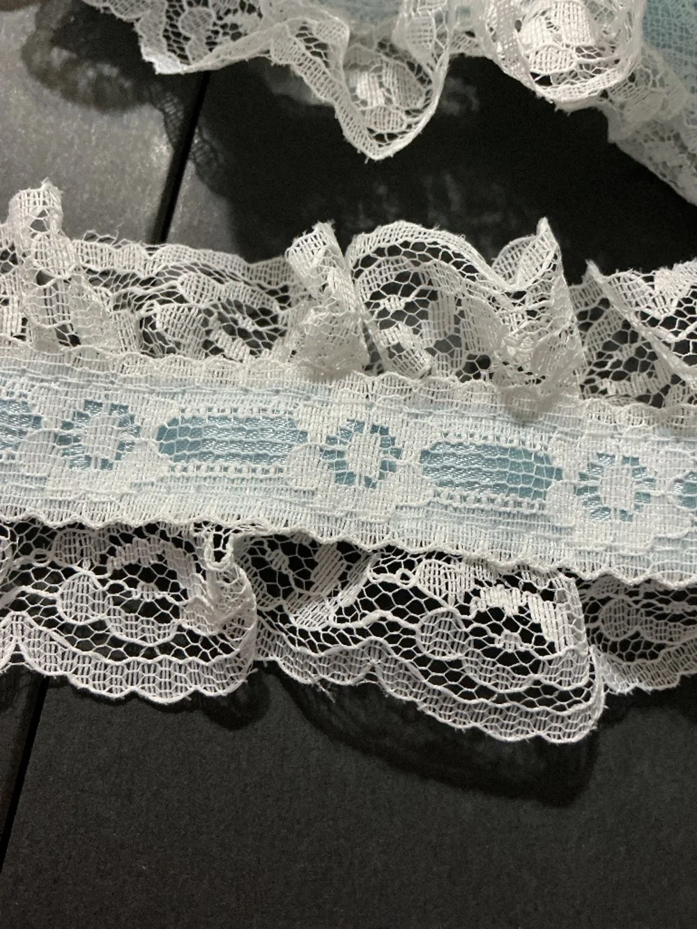 Vintage Lace Trim Lot  Ruffled Scrapbooking Memory Books Sewing Craft Supply